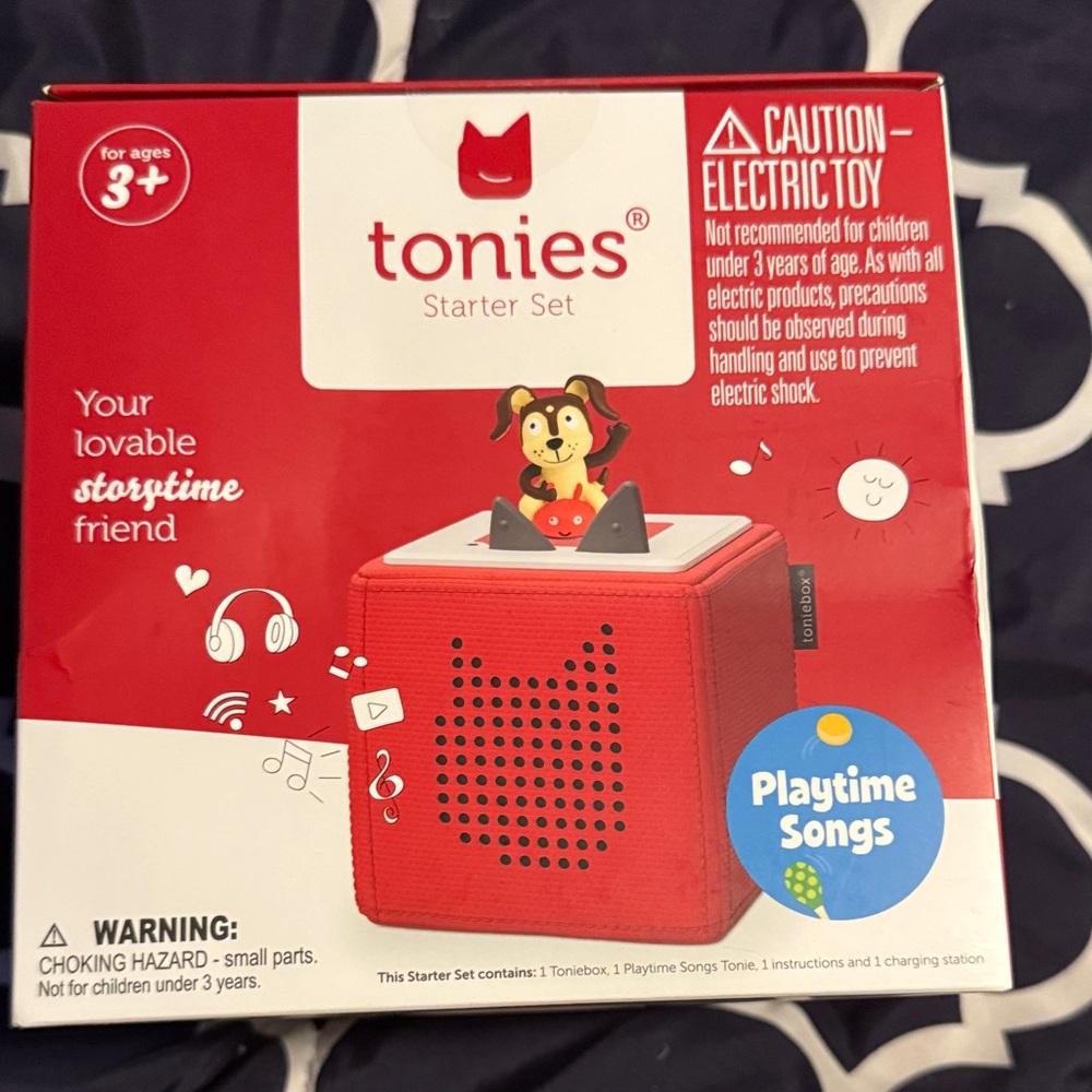 Tonies Red Storytime Box - Playtime Songs starter set